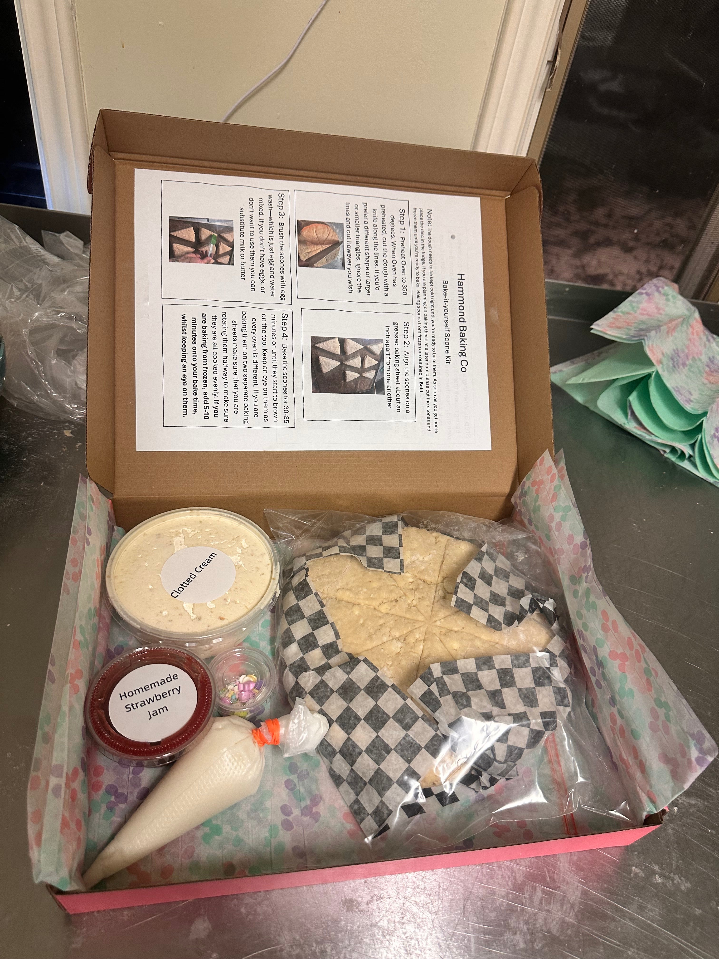 Bake your own Scone kit--Pickup any time Friday-Sunday