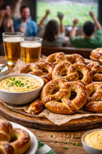 Superbowl Sunday--Soft Pretzels and Beer Cheese