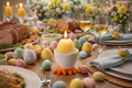 Easter egg butter candle and holder