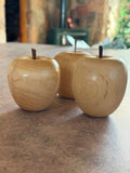 Hand Carved Wooden Apple